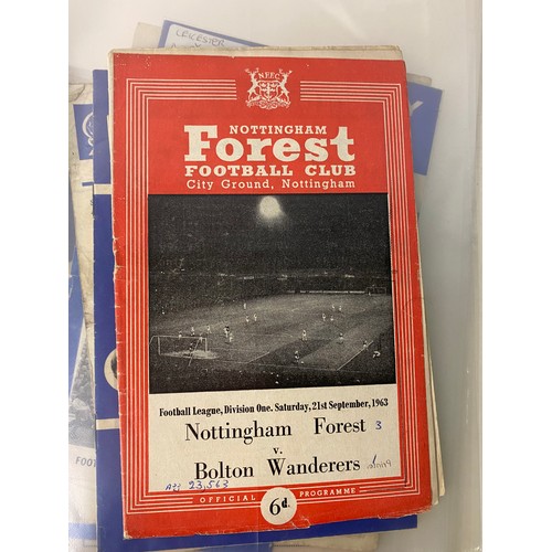 56 - Album of vintage 1960's football programmes.