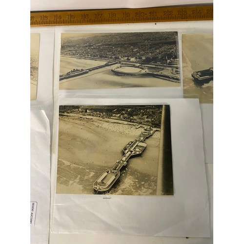 63 - Collection of original Blackpool photo's including various views of the piers.