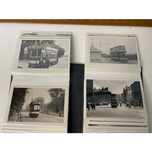 45 - Album of Blackburn, Wigan and South Lancs Corporation tramways photos.