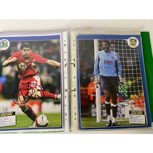 60 - Album of original hand signed football autographs including Alan Shearer, Ruud Gullit, Stuart Pearce... 