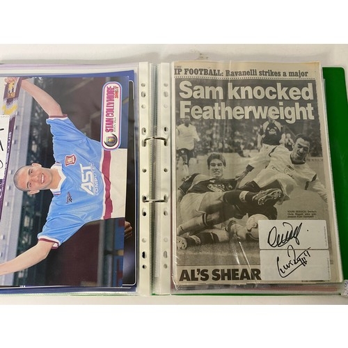 60 - Album of original hand signed football autographs including Alan Shearer, Ruud Gullit, Stuart Pearce... 