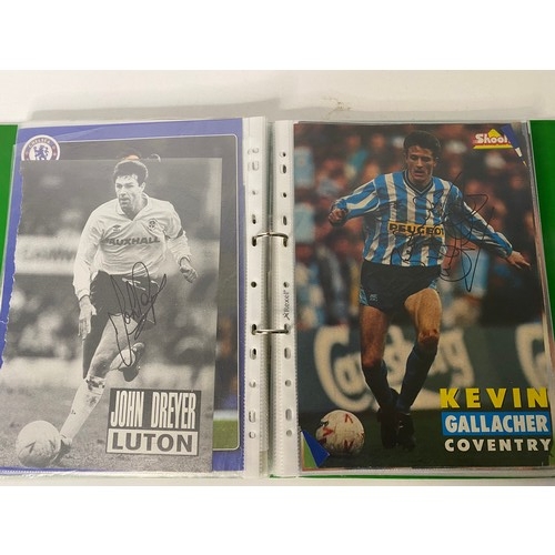 60 - Album of original hand signed football autographs including Alan Shearer, Ruud Gullit, Stuart Pearce... 