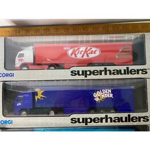 61 - 4 Boxed Corgi Superhaulers diecast trucks.