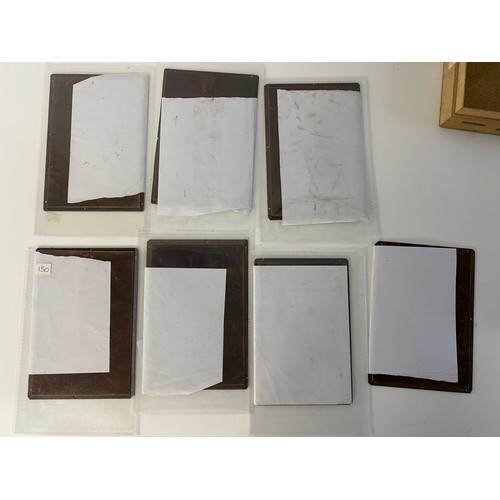 576 - Collection of antique copper printing plates, copper negatives with circus fairground theme.