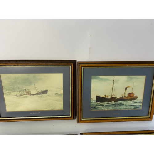 592 - Selection of 5 x Keith Sutton, Blackpool artist, signed and numbered limited edition prints