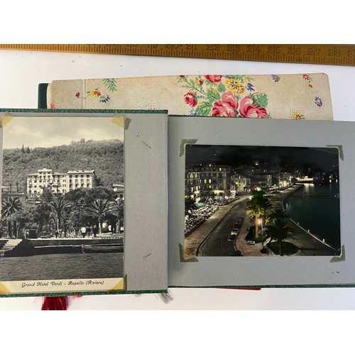 593 - 5 x vintage photo albums with travel memorabilia