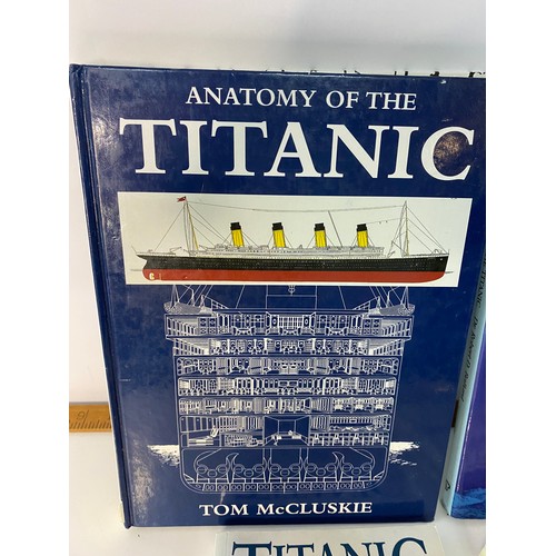 600 - Selection of Titanic books,