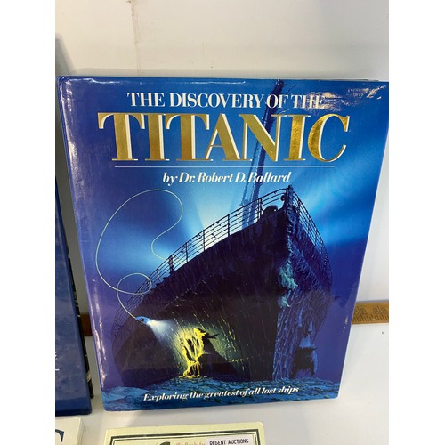 600 - Selection of Titanic books,