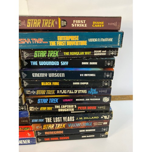 602 - Collection of vintage Star Trek novels.