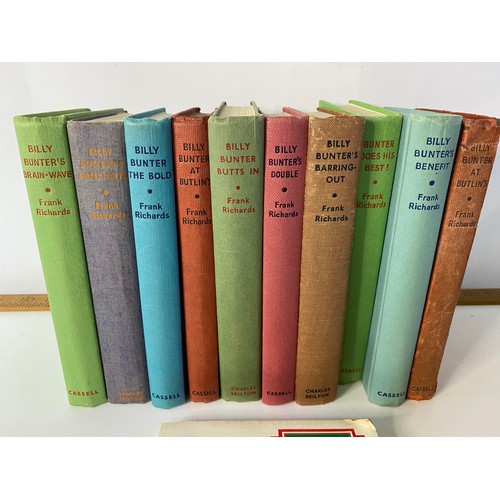 607 - Box of vintage Billy Bunter books 7 of which are 1st Editions.