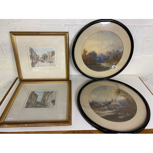 739 - Collection of prints, artists include J E Buckley, measuring 42 cms tall