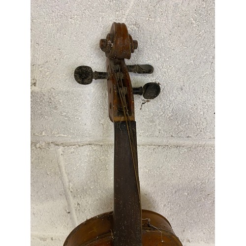 746 - Vintage violin, unknown make