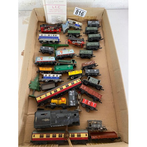 816 - Collection of trains and carriages by LFC model