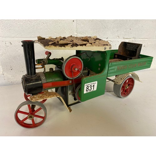 831 - Vintage Mamod Steam Wagon