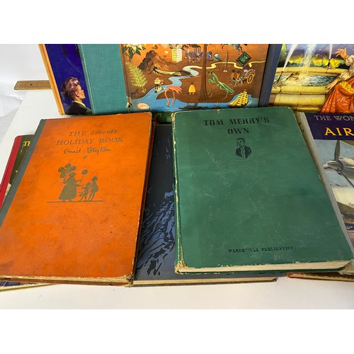 606 - Box of 1930's-1950's childrens story and knowledge books.