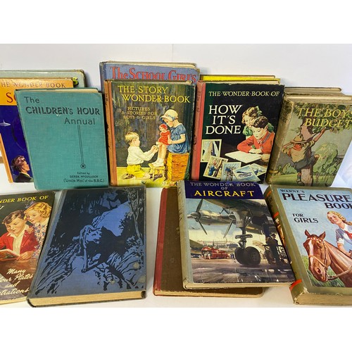 606 - Box of 1930's-1950's childrens story and knowledge books.