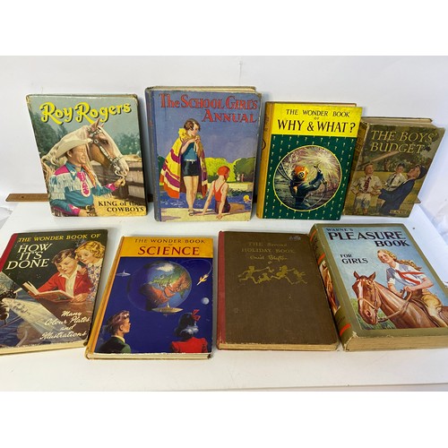 606 - Box of 1930's-1950's childrens story and knowledge books.