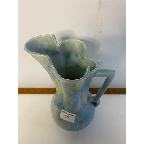 629 - Art Deco 1930s Beswick art pottery jug number 177/1 26.5cms tall