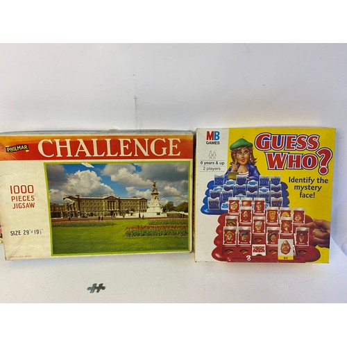 648 - Selection of vintage family board games and toys including Screwball Scramble, Connect 4 and others.