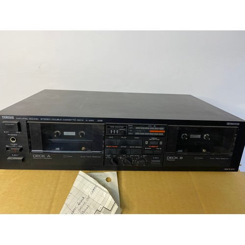 659 - Yamaha 3pc hifi separates including TT-300 turntable, k-222 cassette player and TX-L400 tuner. Inclu... 