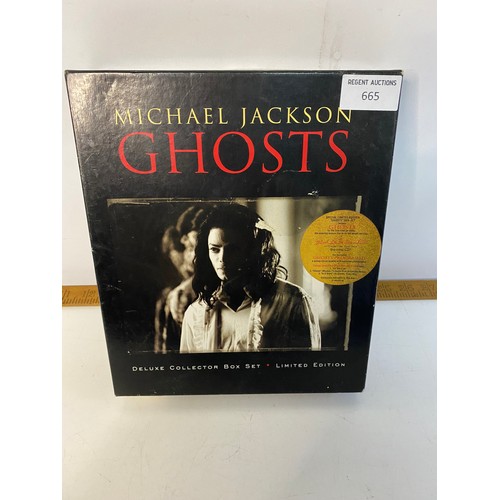 665 - Micheal Jackson Ghosts limited edition deluxe collector box set.