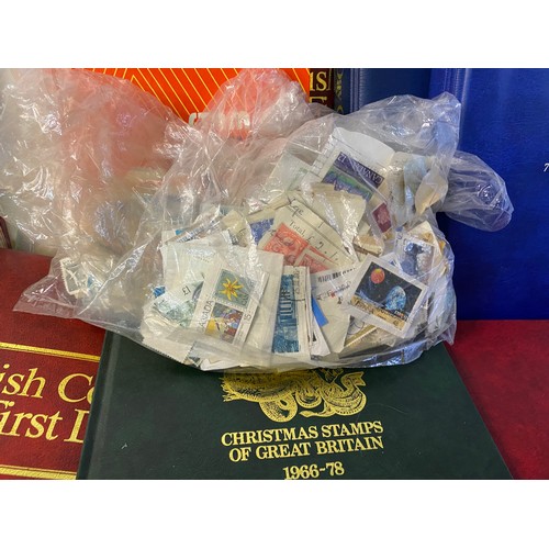 706 - Selection of first day covers and stamp albums including Royal Wedding and British Commonwealth.