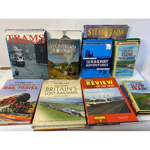 755 - 2 boxes of assorted Railway books