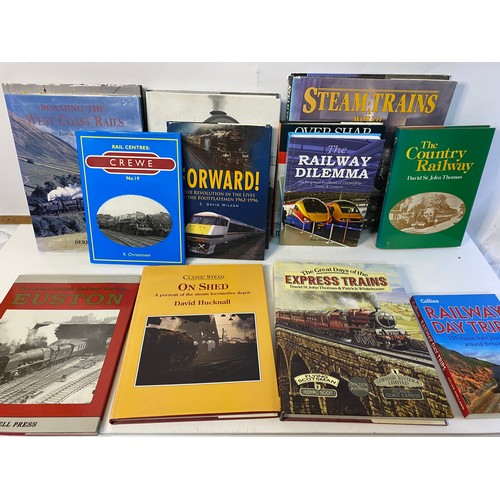 755 - 2 boxes of assorted Railway books