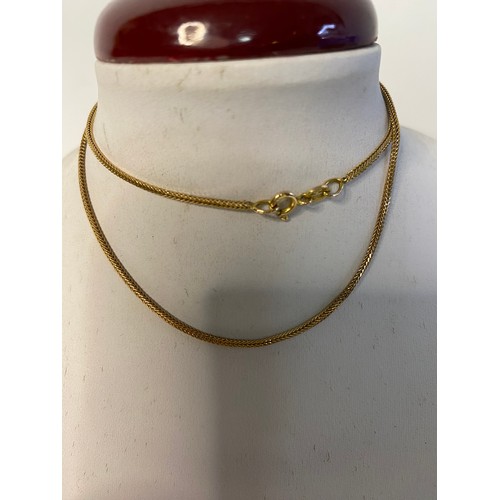 791 - Plain 9ct gold chain 2.5g