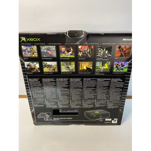 793 - Boxed original Xbox console {2004 model} in pristine condition with controller, AV and power leads. ... 