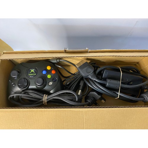 793 - Boxed original Xbox console {2004 model} in pristine condition with controller, AV and power leads. ... 