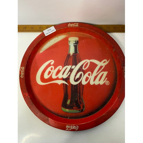 829 - Vintage Coca Cola tray and selection of vintage glasses