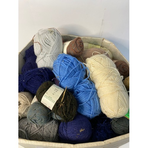 868 - Box of assorted knitting wool, assorted colours