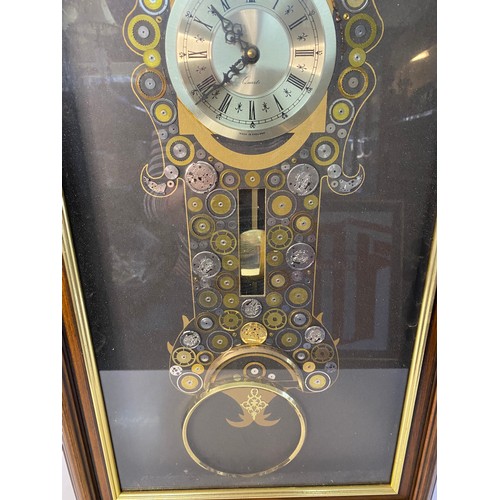 874 - Ken Broadbent steampunk style wall clock measuring 73 cms tall