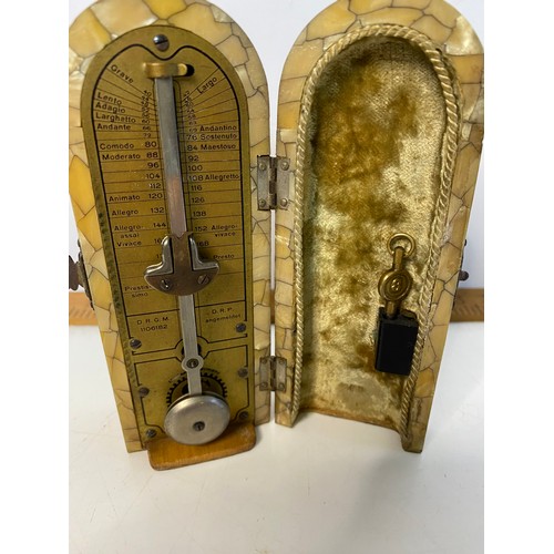 894 - Antique coffin type metronome, German possibly PA-STA