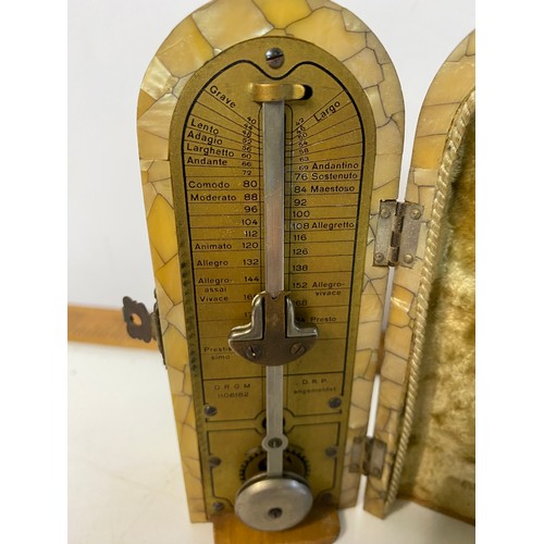 894 - Antique coffin type metronome, German possibly PA-STA