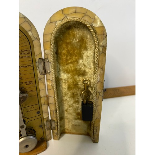 894 - Antique coffin type metronome, German possibly PA-STA