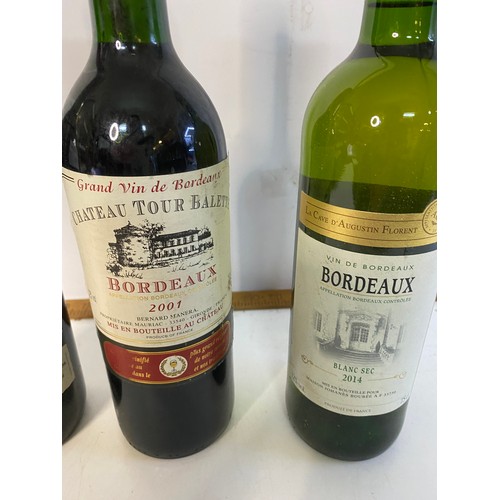 903 - 3 bottles of Bordeaux, a Chateau Tour Balette 2001, Vin des Bordeaux blanc sec 2014 and a Chateaux C... 