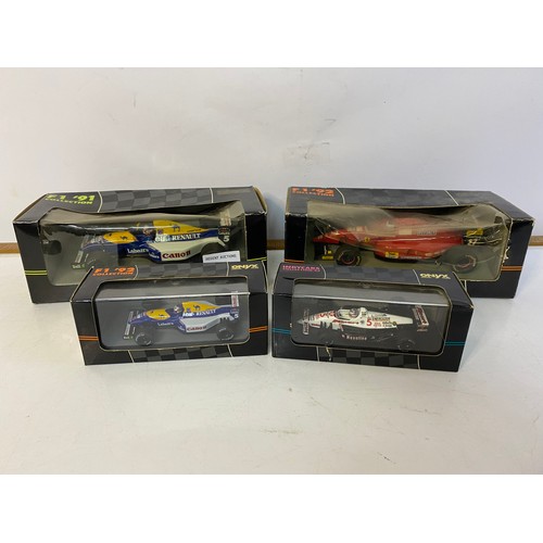 909 - Selection of Onyx models including a formula 1 '91 collection Williams Renault FW14 Nigel Mansell no... 