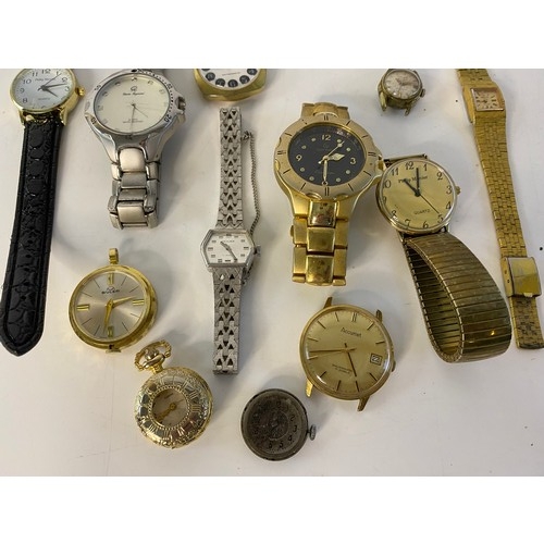 597 - Selection of old watches.