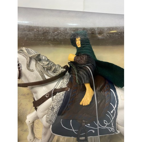 964 - Toy Biz The Lord of the Rings,  The Fellowship of the Ring Horse and rider Deluxe set. Arwen & Asfal... 