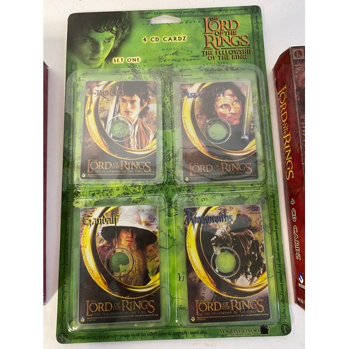 968 - The Lord of the Rings CD Cardz, The Fellowship of the Ring and two of The Two Towers boxed sets new ... 