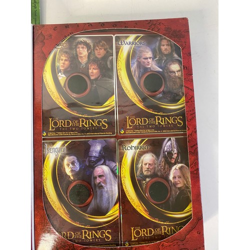 968 - The Lord of the Rings CD Cardz, The Fellowship of the Ring and two of The Two Towers boxed sets new ... 