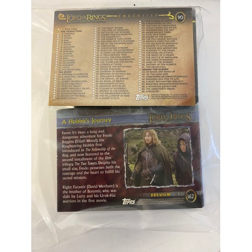 970 - 4 Topps The Lord of the Ring card sets. The Fellowship of the Ring, TheFellowship of the Ring Update... 