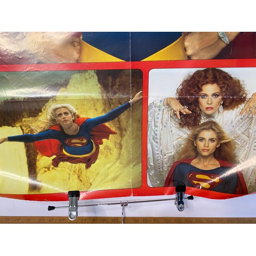 975 - Vintage Supergirl poster, souvenir of the film. Published by London Editions Ltd, DC Comics Inc in 1... 