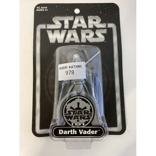 978 - Star Wars Special Celebration silver edition Darth Vader. Made by Hasbro in 2004 in new sealed condi... 