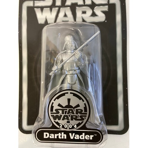 978 - Star Wars Special Celebration silver edition Darth Vader. Made by Hasbro in 2004 in new sealed condi... 