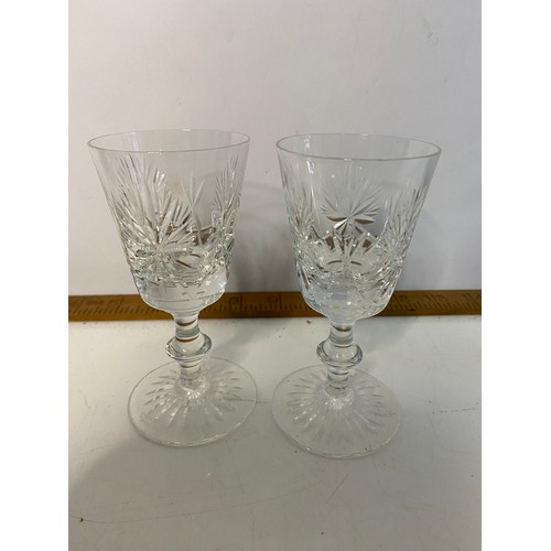 924 - Selection of crystal glasses including Waterford Crystal Jasper Conrad 