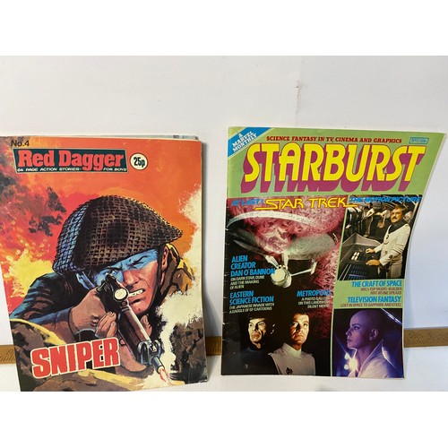 931 - Collection of Universe, Time Out, Red Dagger and Starburst comics.