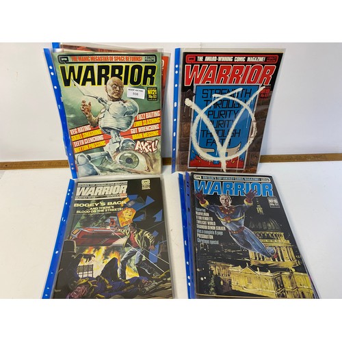 938 - Large selection of vintage warrior comics.